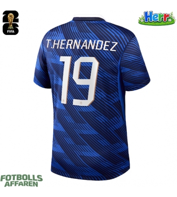 Frankrike Theo Hernandez #19 Hemmatröja VM 2026 Kortärmad